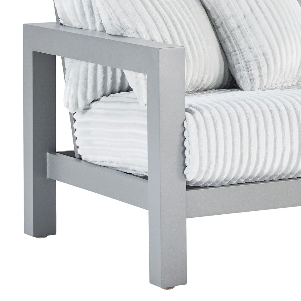 Ashley Hurley Park Patio Sofa in Gray, , large