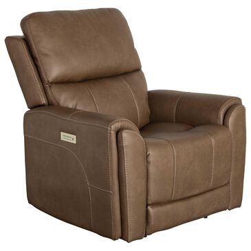Flexsteel Carter Power Recliner with Power Headrest and Lumbar in Cappuccino, , large
