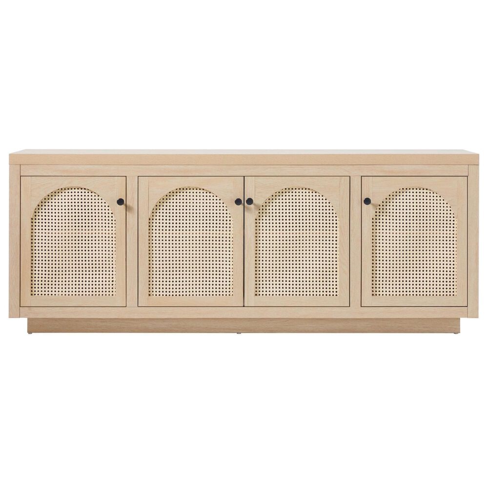 Walker Edison Sasha 70&quot; TV Stand in Coastal Oak, , large