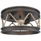Golden Lighting Chatham Flush Mount in Gunmetal Bronze, , large