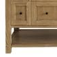 James Martin Vanities Breckenridge 72" Double Bathroom Vanity in Light Natural Oak with Single Hole 3 cm White Zeus Quartz Top and Rectangular Sinks, , large