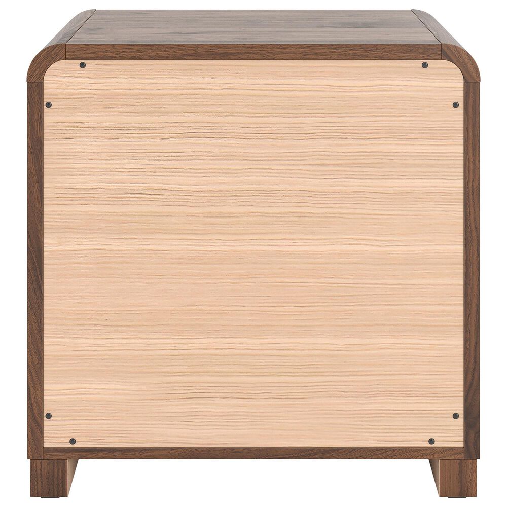 Ashley Fortlorn 5-Piece Queen Bedroom Set in Walnut Brown LED Light, , large