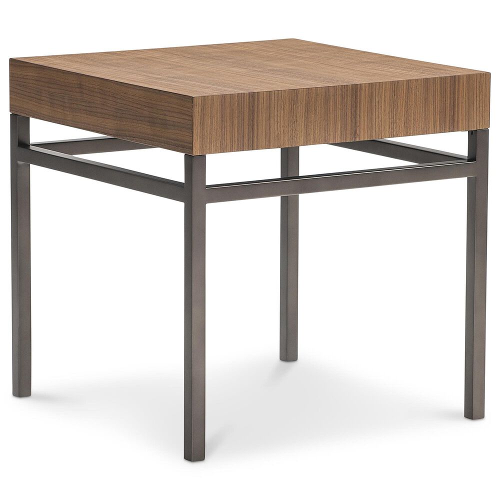 Bernhardt Collins Side Table in Nocino and Black Oxide, , large