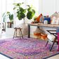 Surya Harput HAP-1009 3"10" x 5"7" Garnet, Blue and Saffron Area Rug, , large