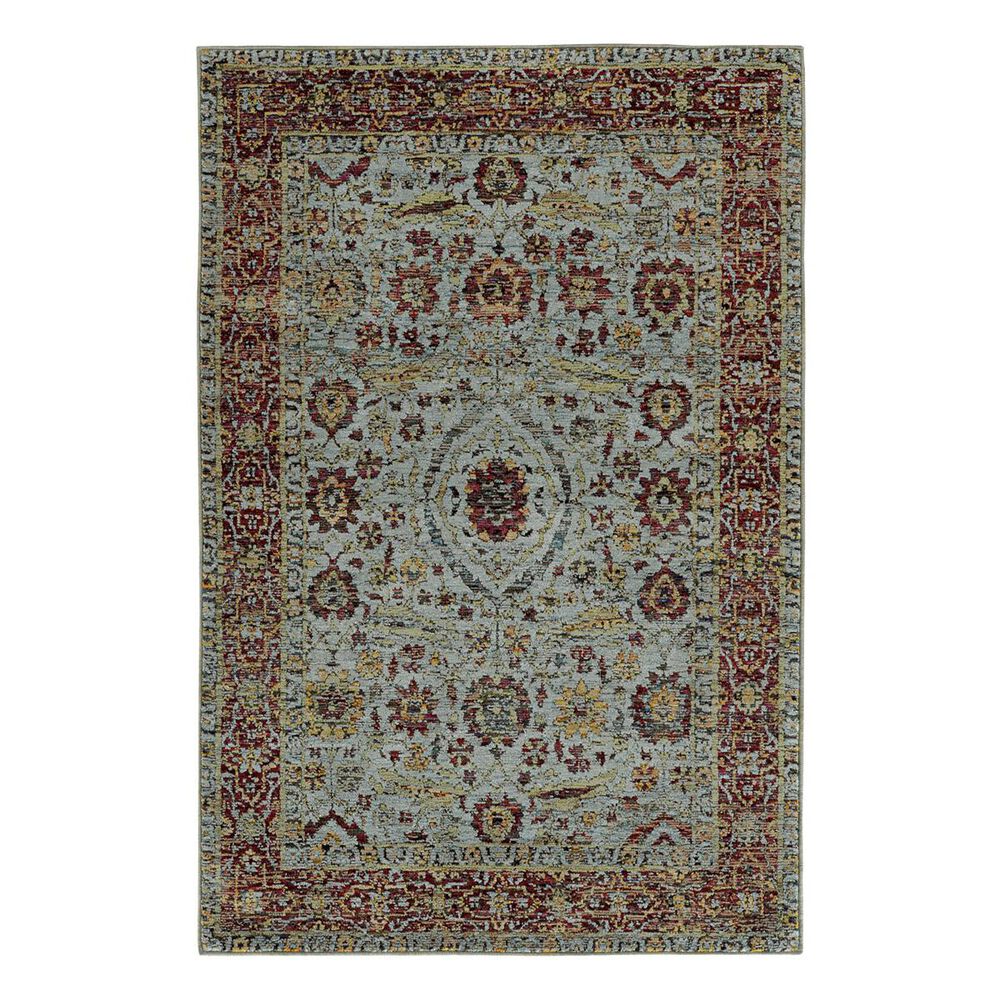 Oriental Weavers Andorra 7155A 7"10" x 10"10" Blue Area Rug, , large