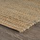 L&R Resources Natural Fiber Striped Spa Blue 5" x 7"9" Area Rug, , large