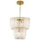 Golden Lighting Shahi 2 Tier 9-Light Chandelier in Titanium Gold, , large