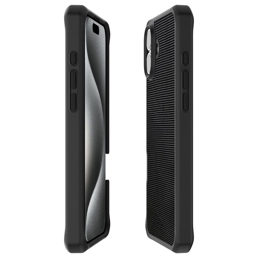 ITSkins Ballistic R Nylon Magsafe Case for Apple iPhone 16 in Black, , large