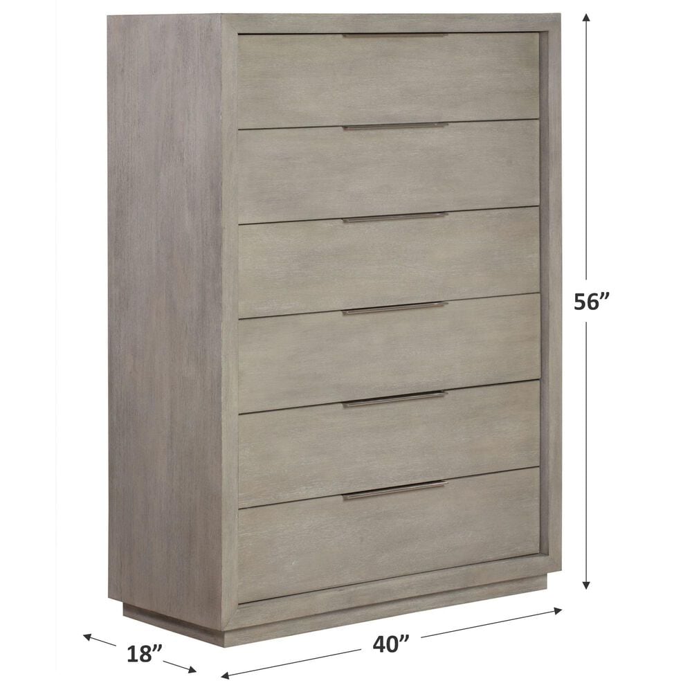 Urban Home Oxford 6-Drawer Chest in Mineral, , large