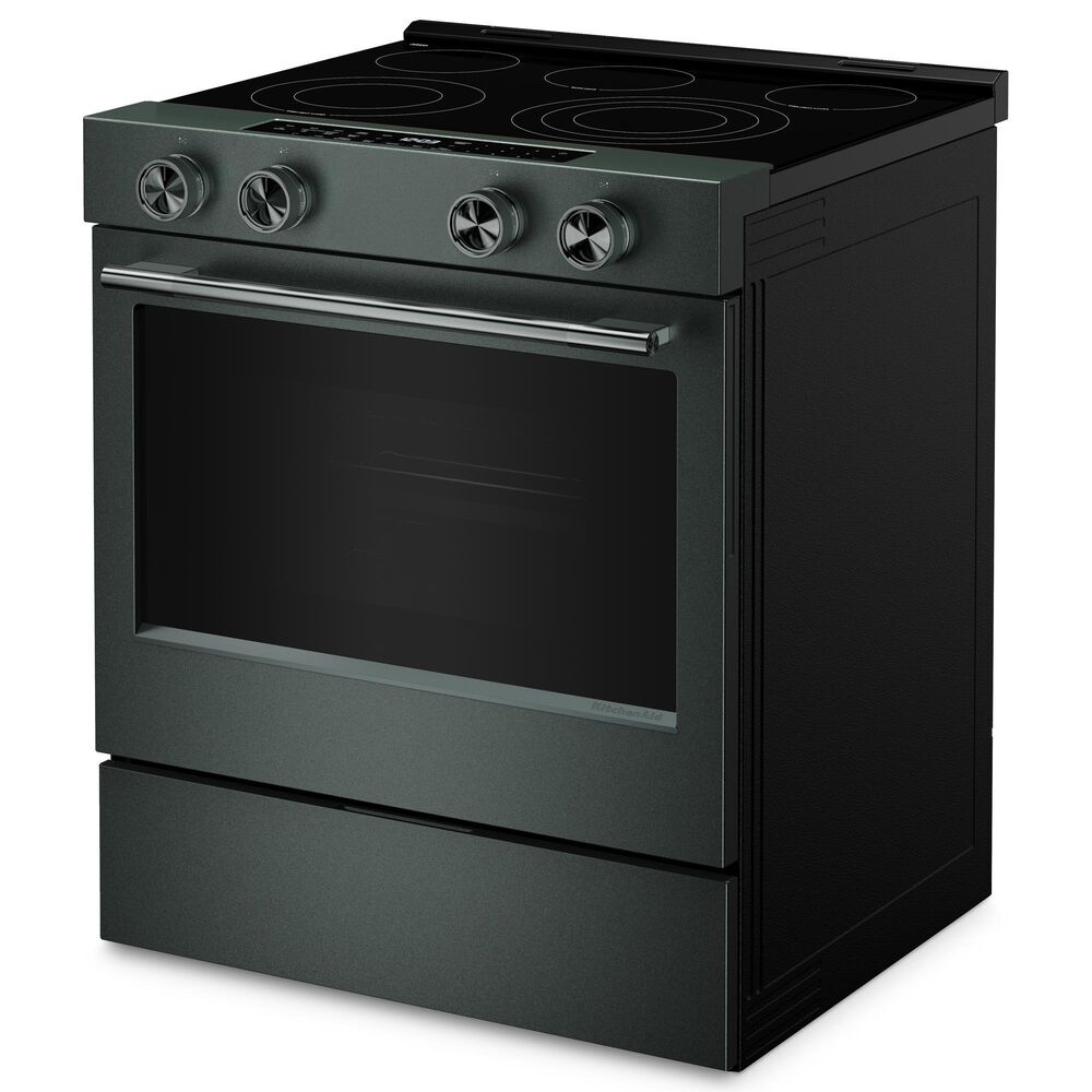KitchenAid 5.3 Cu. Ft. Smart Slide-in Electric Range with Two Even-Heat Hyper Elements and Convection in Juniper, , large