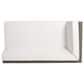 Hearth and Haven Brava Outdoor Corner Bench with Coffee Table in White, , large