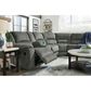 Signature Design by Ashley Goalie 6-Piece Manual Reclining Curved Sectional in Pewter, , large
