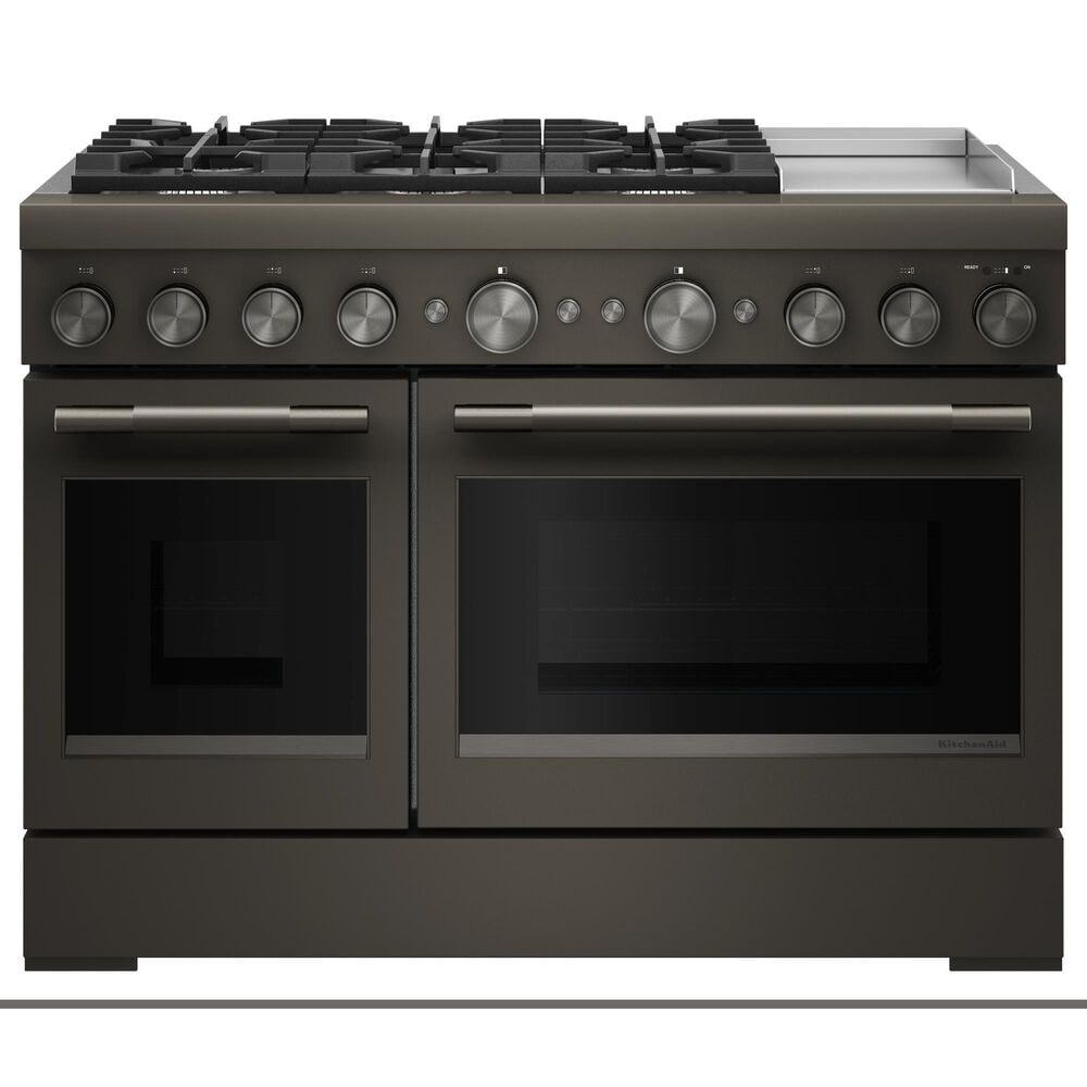 KitchenAid 6.3 Cu. Ft. Commercial-Style Dual Fuel Range in Black Ore, , large