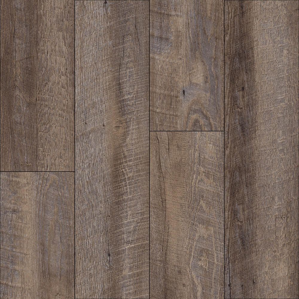 Southwind Hybrid Rigid Plus Farmhouse Brown 7" x 48" Vinyl Plank, , large