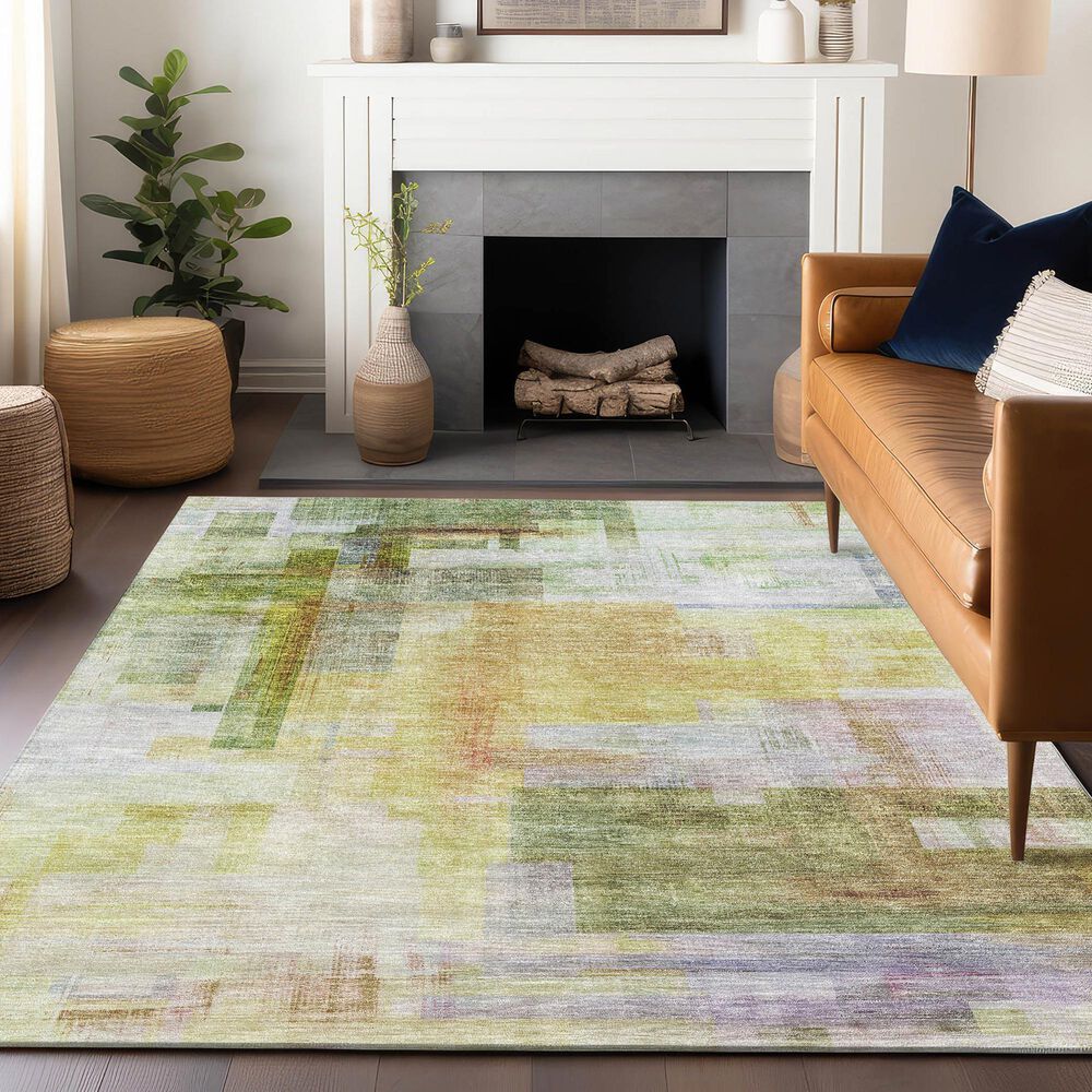Dalyn Rug Company Ravenna RN6 5&#39; x 7&#39;6&quot; Green Area Rug, , large