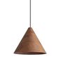 Golden Lighting Conique 2-Light Pendant in Dark Walnut, , large