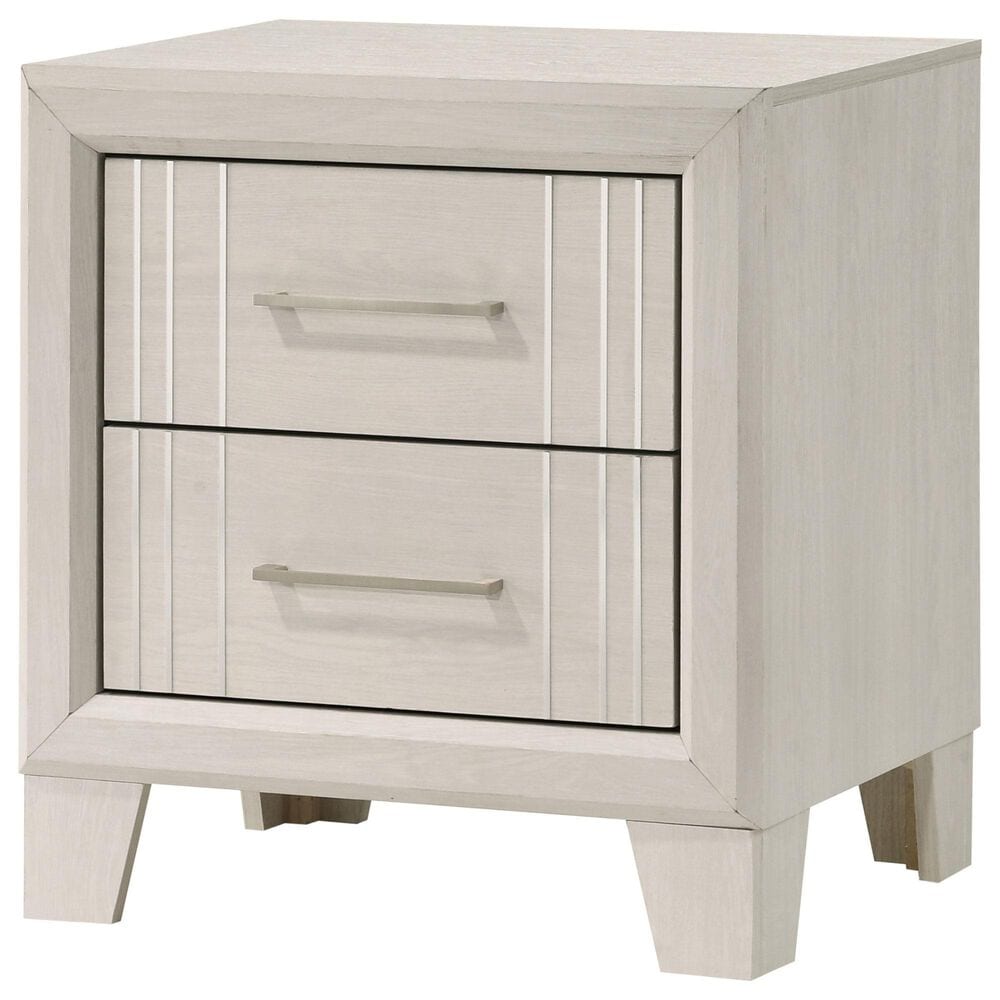 Crown Mark Charlie 5-Piece Full Panel Bedroom Set in White, , large