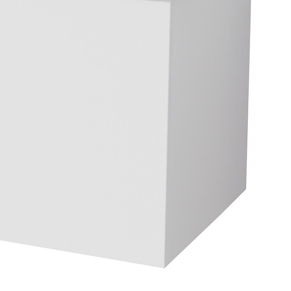 Lexora Home Geneva 80" Double Bathroom Vanity in Glossy White with 2 cm White Cultured Marble Top and Rectangular Sinks, , large