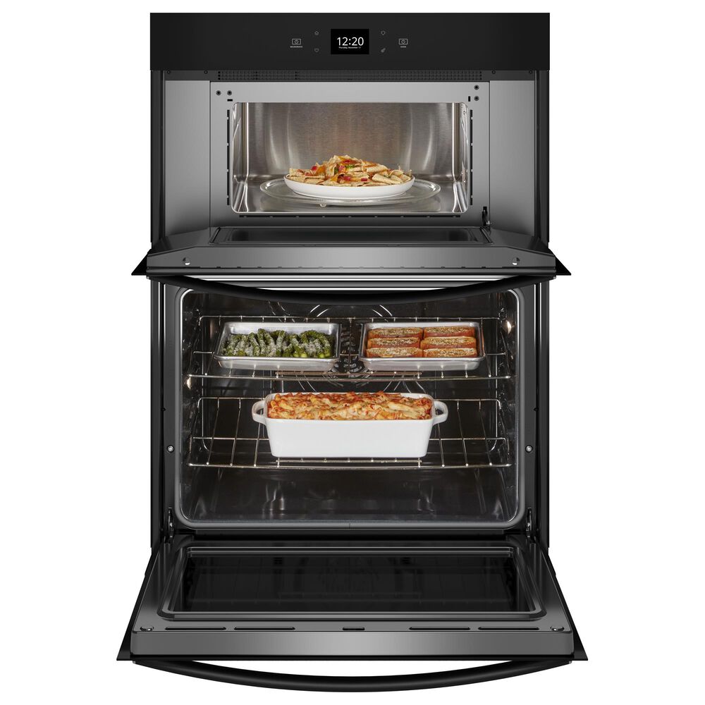 Whirlpool 30&quot; Smart Built-In Electric Combination Wall Oven with Air Fry in Black, , large