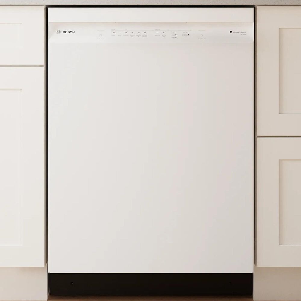 Bosch 100 Series 24&quot; Built-In Smart Dishwasher with 8 Wash Cycles in White, , large