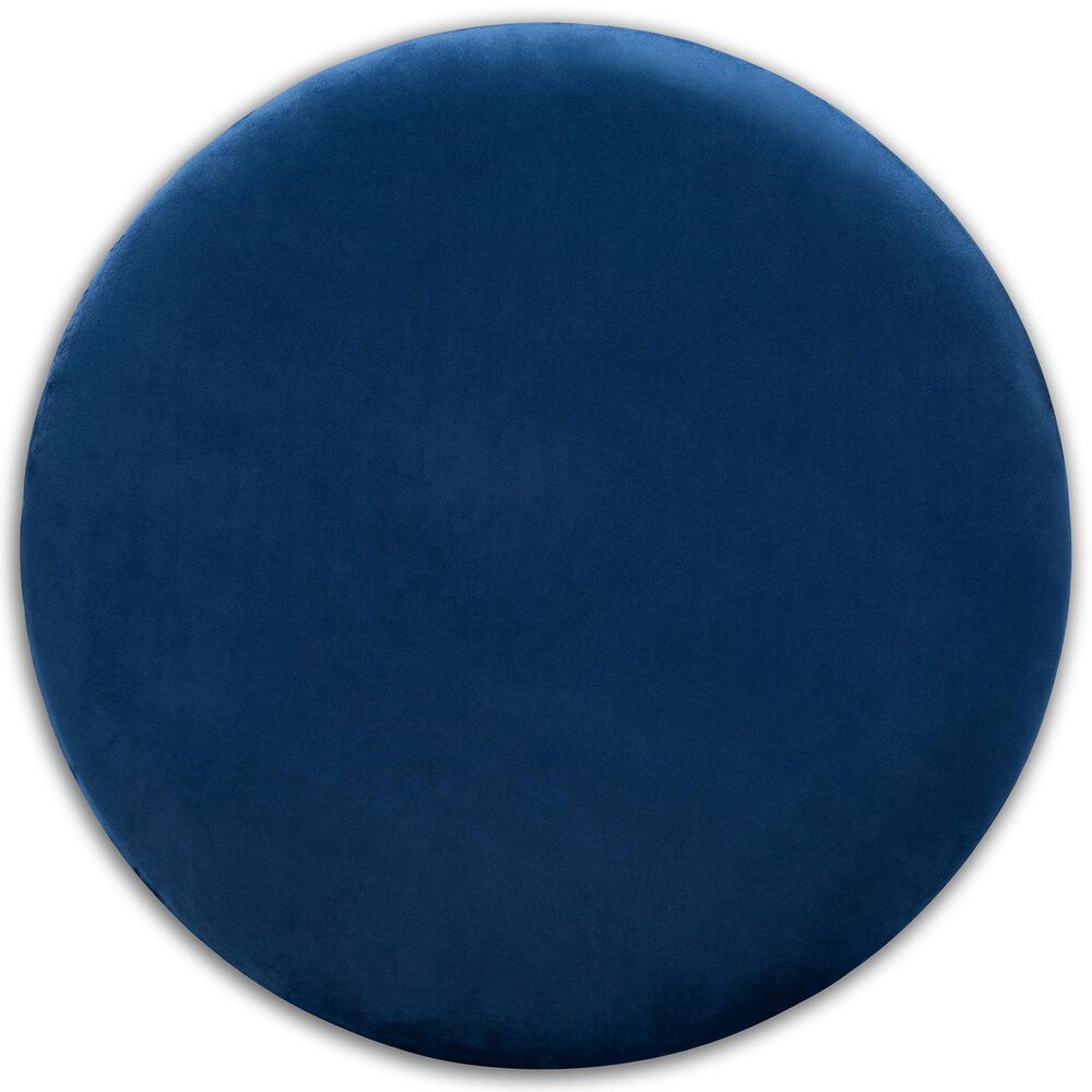 Baxton Studio Marisa Storage Ottoman in Navy Blue, , large