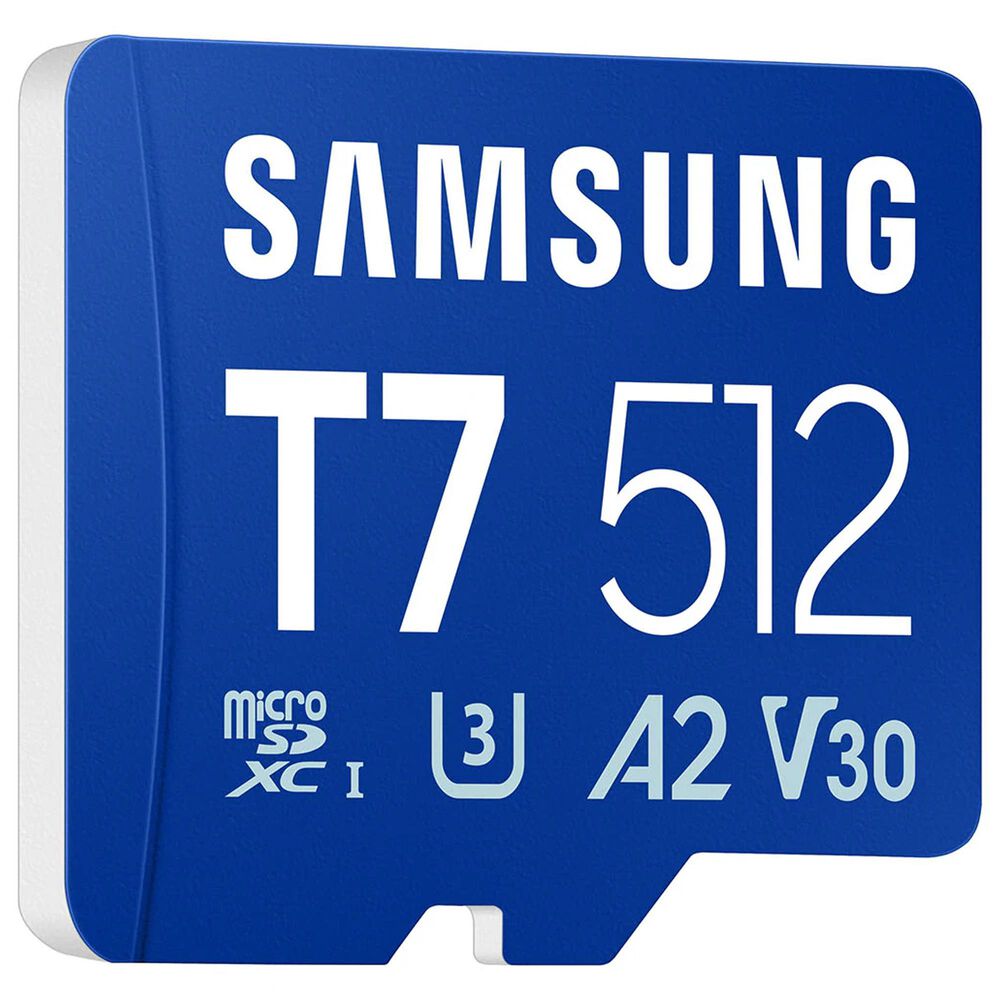 Samsung 512GB T7 UHS-I microSDXC Memory Card in Blue, , large