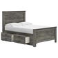 Ashley Frandern Full Platform Bed with Storage in Warm Gray, , large
