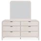 Urban Home Drake Dresser and Mirror in Sugar Finish, , large
