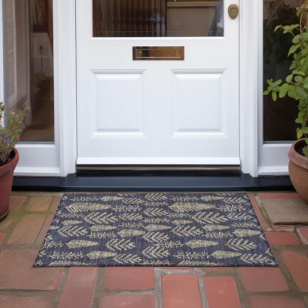 Dalyn Rug Company Wonderland WN21 2&#39;6&quot; x 3&#39;10&quot; Black Indoor/Outdoor Area Rug, , large
