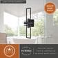 Vaxcel Marquis 2-Light Wall Sconce in Matte Black, , large