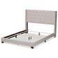 Baxton Studio Brady King Upholstered Bed in Beige, , large