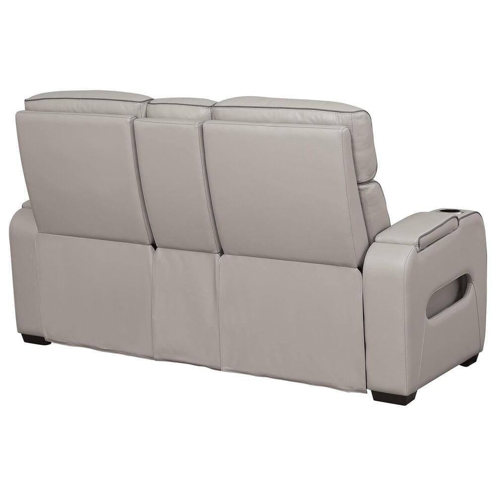 Ashley Boyington Power Reclining Loveseat with Console in Gray, , large