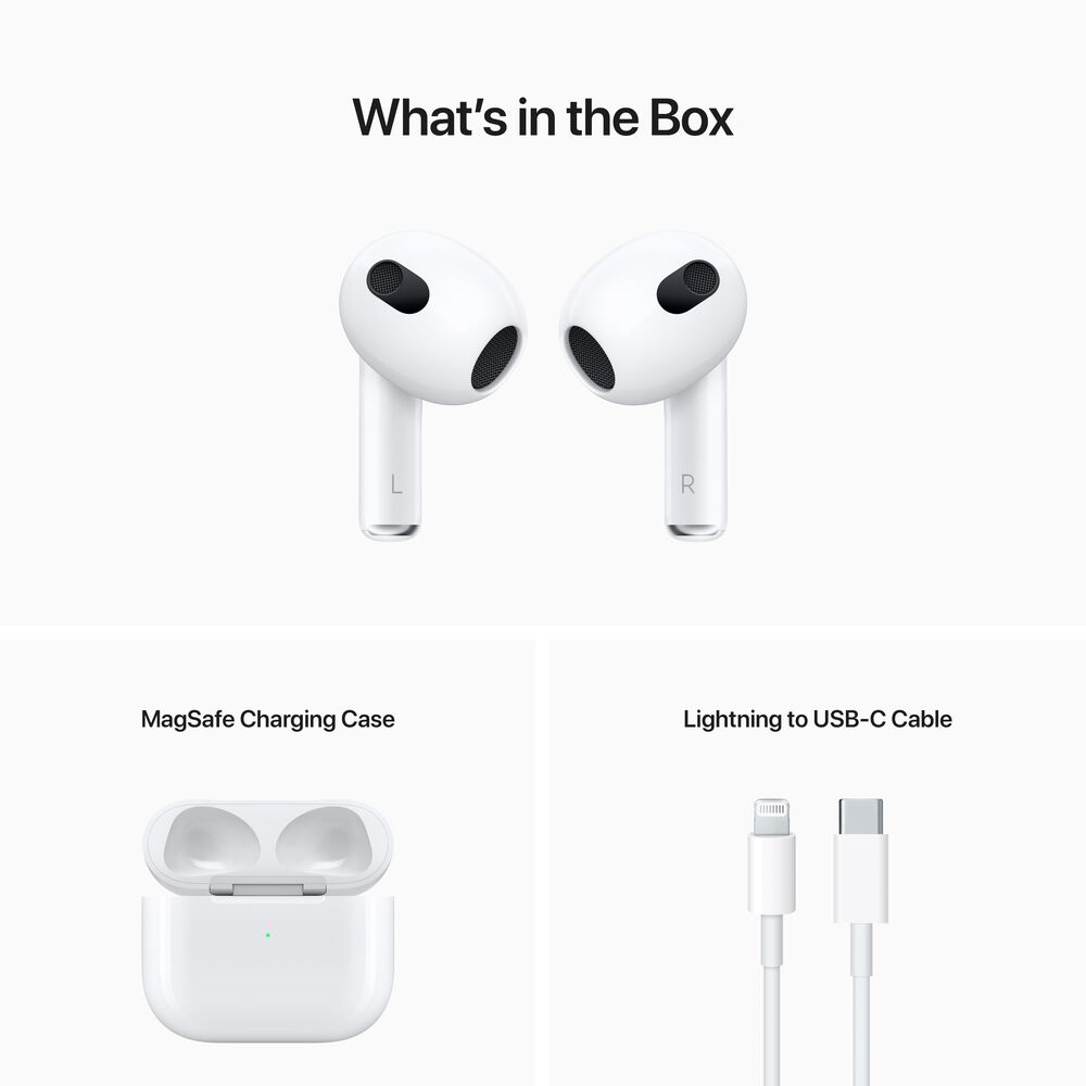 Apple AirPods with MagSafe Charger in White &#40;3rd generation&#41;, , large