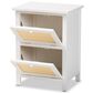 Baxton Studio Sariah 2-Door End Table in White and Beige, , large