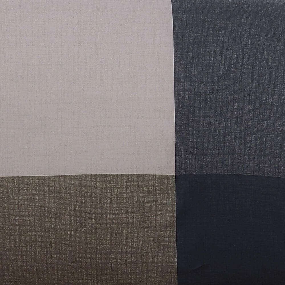 Bebejan 5-Piece King Checkered Comforter Set in Navy and Tan, , large