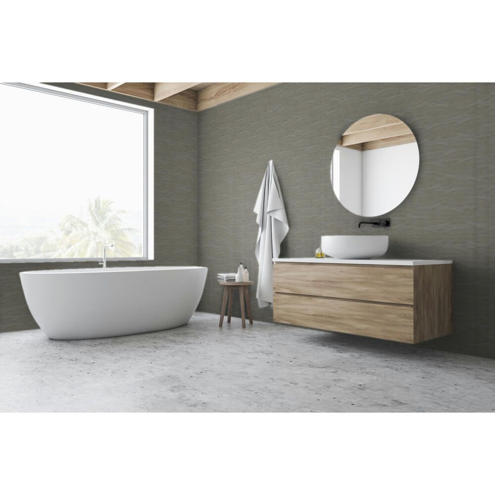Emser Craft II Taupe 3&quot; x 12&quot; Matte Ceramic Tile, , large