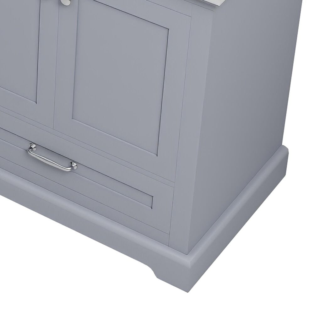 Lexora Home Dukes 80" Double Bathroom Vanity in Dark grey with 2 cm White Quartz Top and Rectangular Sinks, , large