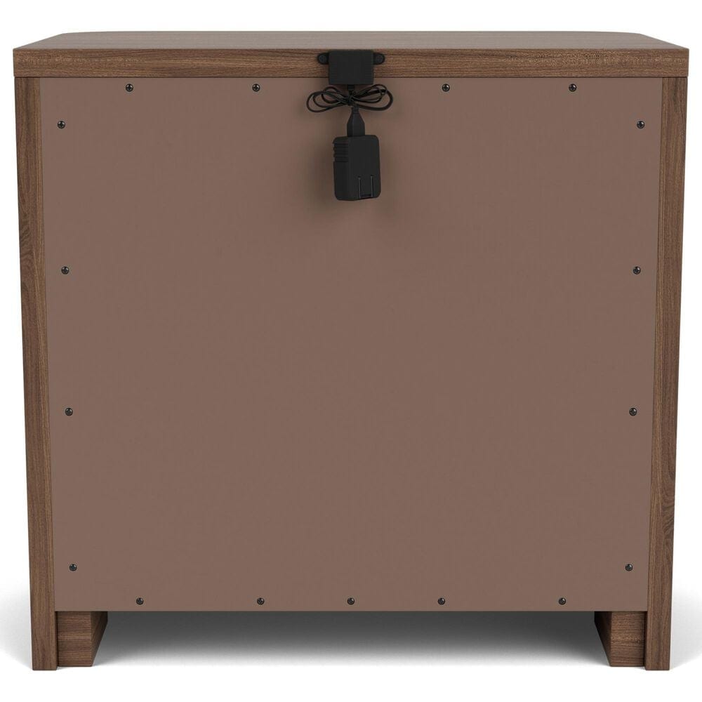 Riverside Furniture Delia 2-Drawer Nightstand in Nouveau Walnut, , large