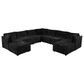 HOMLUX 9-Piece Mod L-Sectional with Chaise in Black, , large