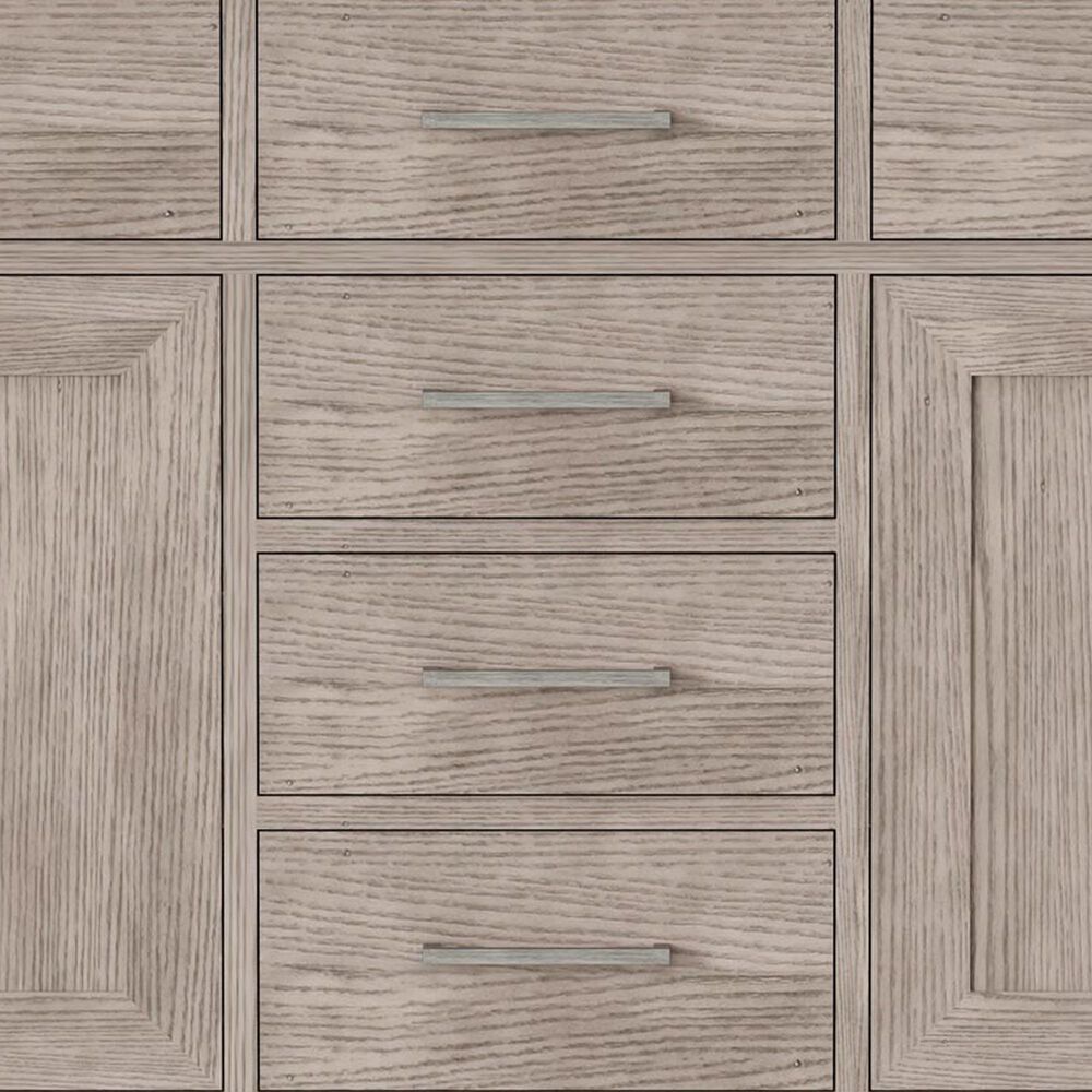 Lexora Home Abbey 60" Double Bathroom Vanity in Grey Oak with 2 cm White Quartz Top and Rectangular Sinks, , large