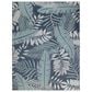 Nourison Garden Oasis GOA02 Navy 10" x 14" Indoor/Outdoor Area Rug, , large