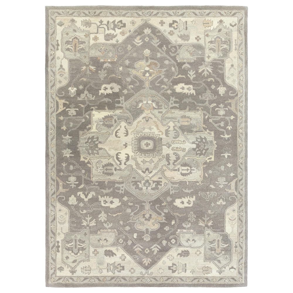 Surya Caesar 8" x 11" Charcoal, Taupe, Tan, Black, Light Beige and Brown Area Rug, , large
