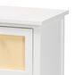 Baxton Studio Sariah 2-Door End Table in White and Beige, , large