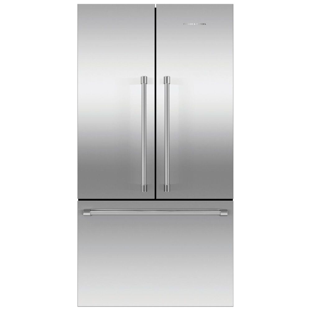Fisher and Paykel 20.1 Cu. Ft. 3-Door French Door Refrigerator with Ice in Stainless Steel , , large