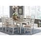 Ashley Skempton Dining Table in White and Light Brown - Table Only, , large