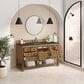 James Martin Malibu 60" Single Bathroom Vanity in Amber Birch with 3 cm Charcoal Soapstone Quartz Top and Rectangular Sink, , large