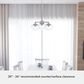 Hunter Saddle Creek 3-Light Chandelier with Clear Seeded Shade in Brushed Nickel, , large