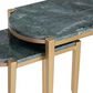 Crestview Collection Beckham Nested Accent Tables in Gold and Dark Green (Set of 2), , large