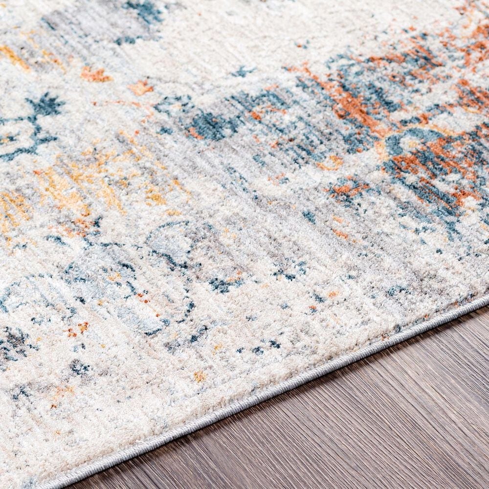 Surya Laila 7&#39;10&quot; x 10&#39;3&quot; Orange, Teal, Sage, Gray, Cream and Saffron Area Rug, , large
