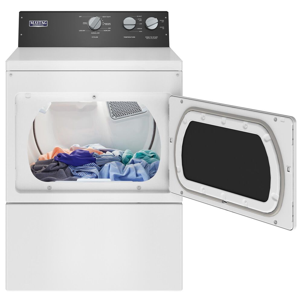 Maytag 7.4 Cu. Ft. Front Load Electric Dryer with IntelliDry Sensor in White, , large